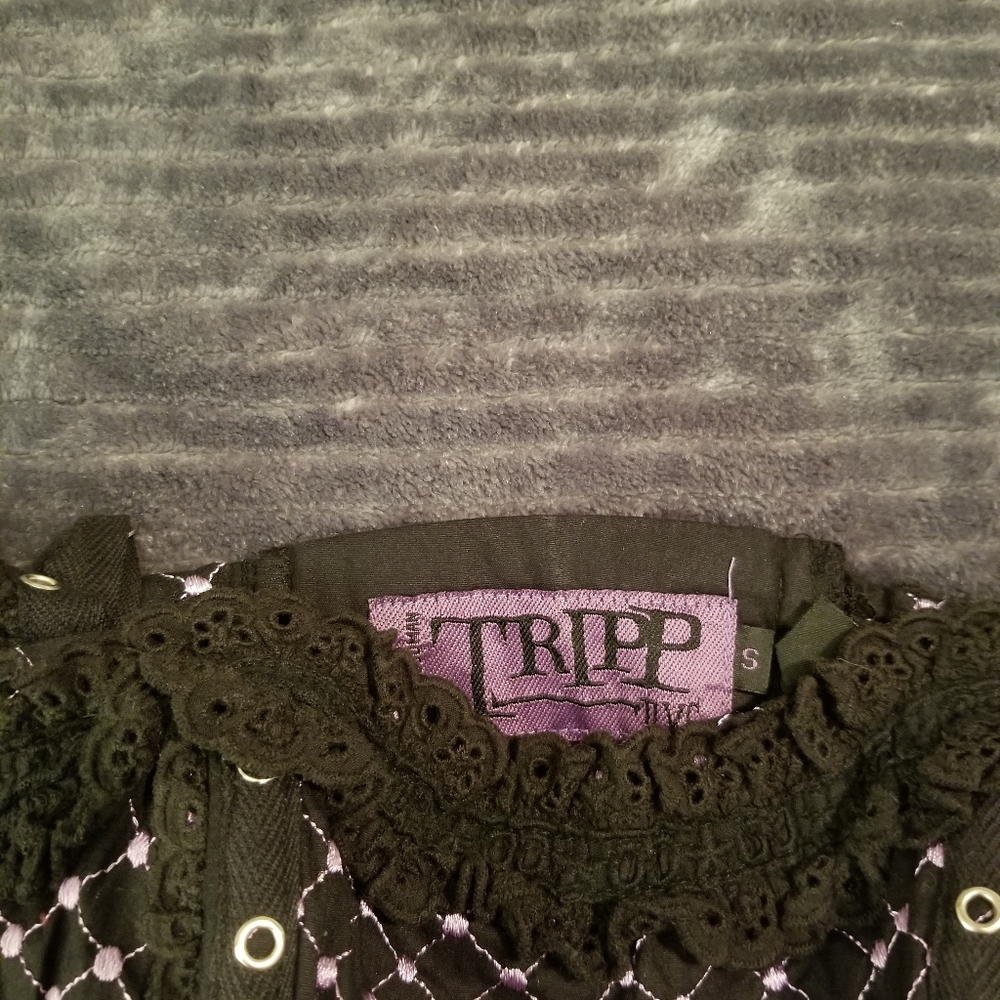 Vintage Tripp nyc black w/ polka dots corset - Picture 7 of 8